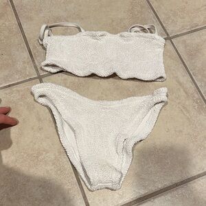 Hunza G White Bikini Set